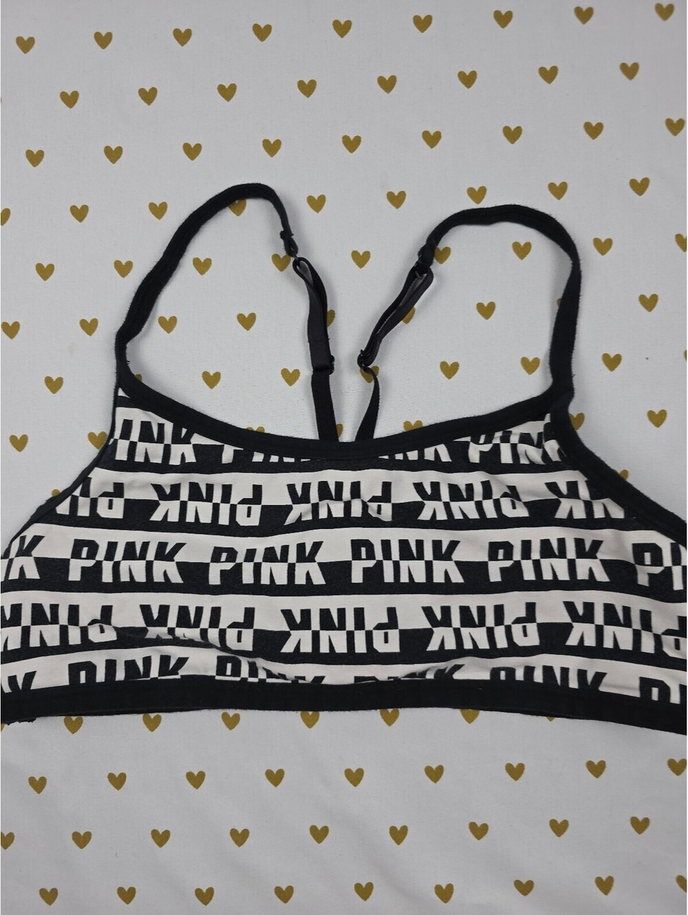 Victorias Secret Pink Sports Bra Caged Large Bralette Bra Top Tank